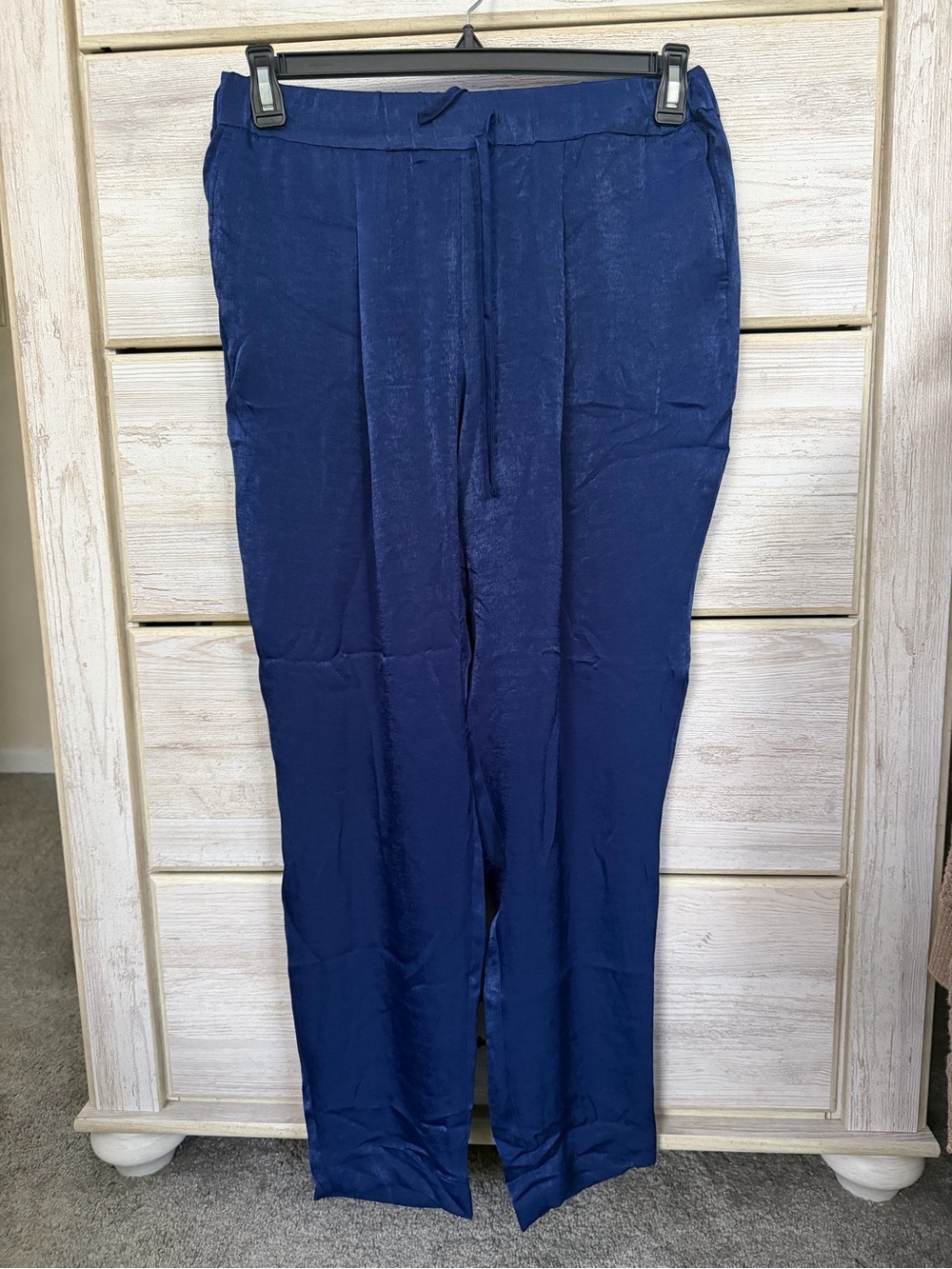 Women’s Navy Blue Casual Drawstring Pants